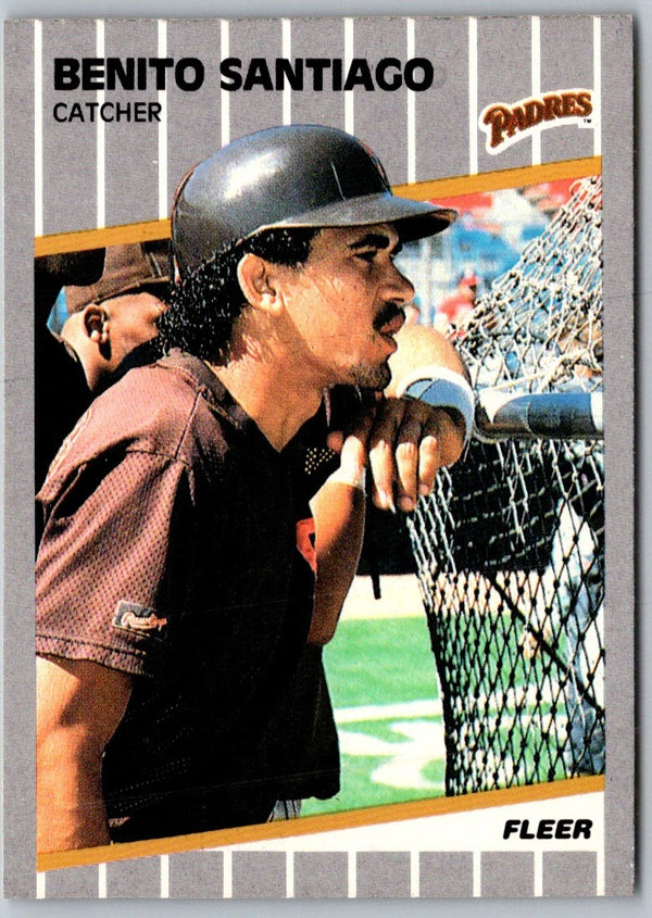 1989 Fleer Benito Santiago #316