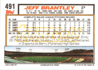 1992 Topps Jeff Brantley #491
