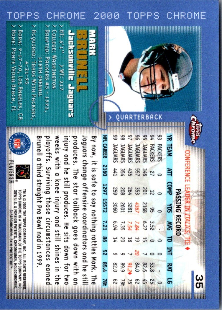 2000 Topps Chrome Mark Brunell