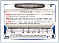 2014 Bowman Zack Wheeler #20