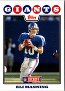 2008 Topps Kickoff Eli Manning