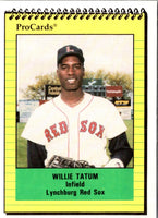 1991 ProCards Willie Tatum #1208