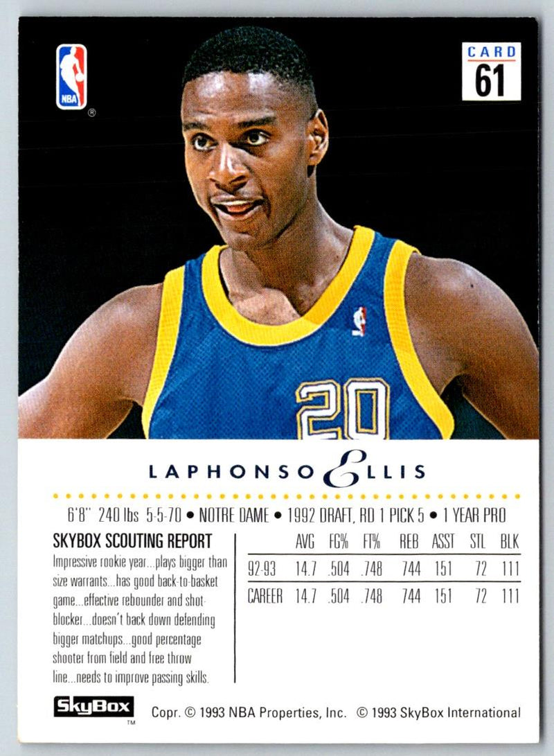 1993 SkyBox LaPhonso Ellis