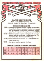 1981 Donruss Mario Soto #63
