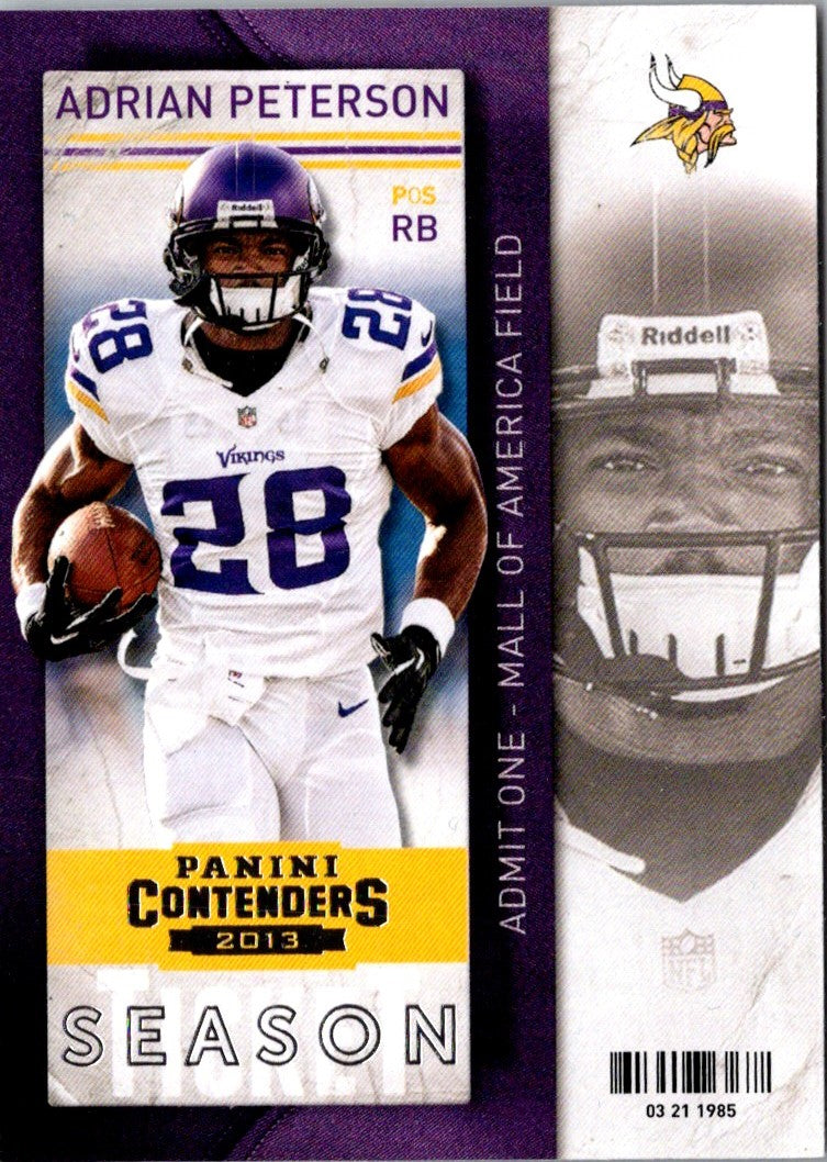 2013 Panini Contenders Adrian Peterson