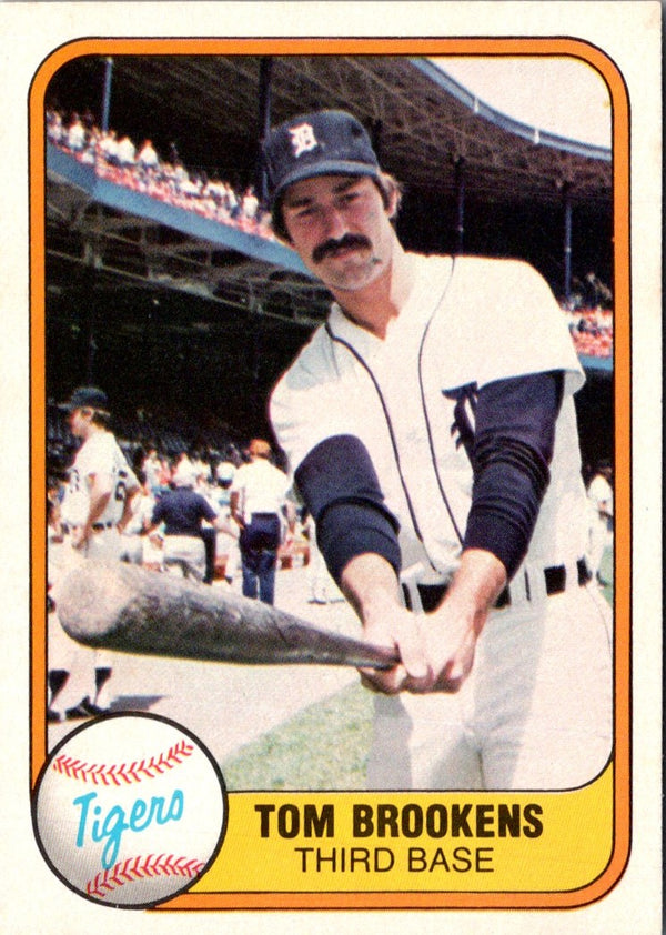 1981 Fleer Tom Brookens #473