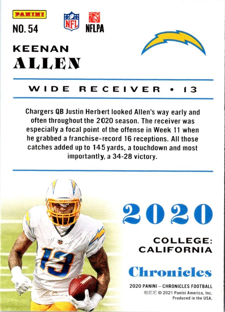 2021 Panini Keenan Allen