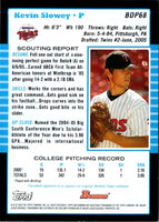 2005 Bowman Chrome Draft Picks & Prospects Kevin Slowey #BDP68 Rookie