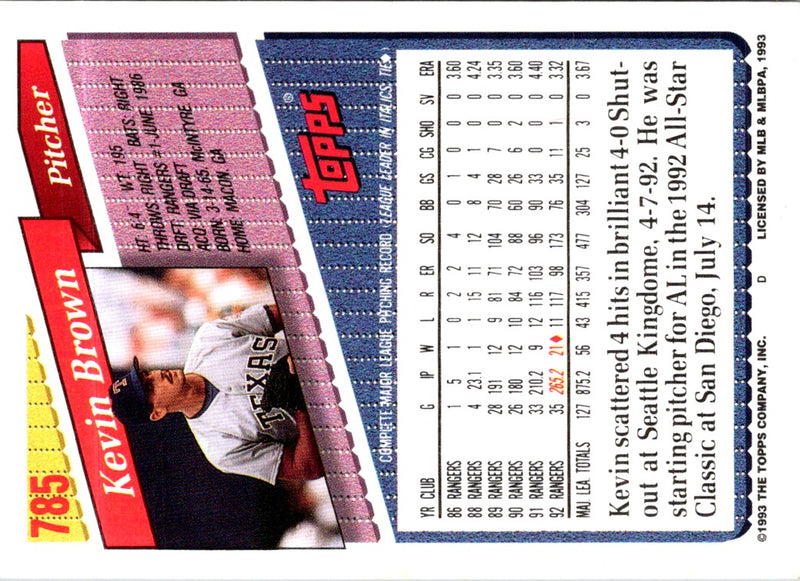 1993 Topps Kevin Brown