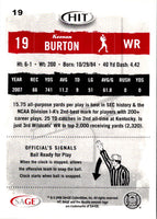 2008 SAGE HIT Keenan Burton #19