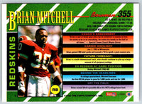1993 Bowman Football Brian Mitchell #355