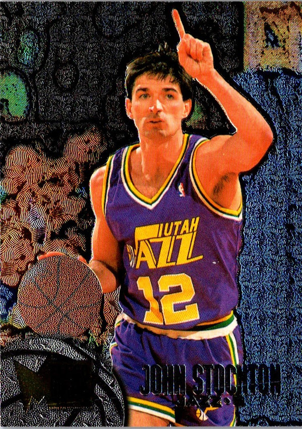 1995 Metal Silver Spotlight John Stockton #111