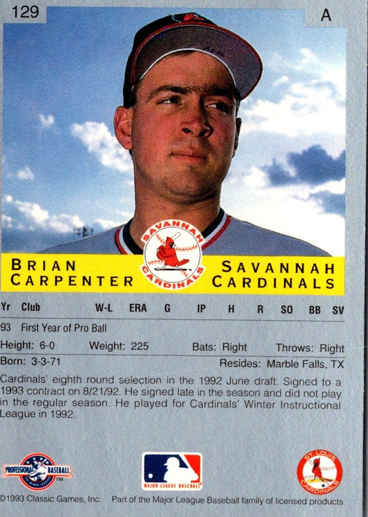 1993 Classic Best Brian Carpenter