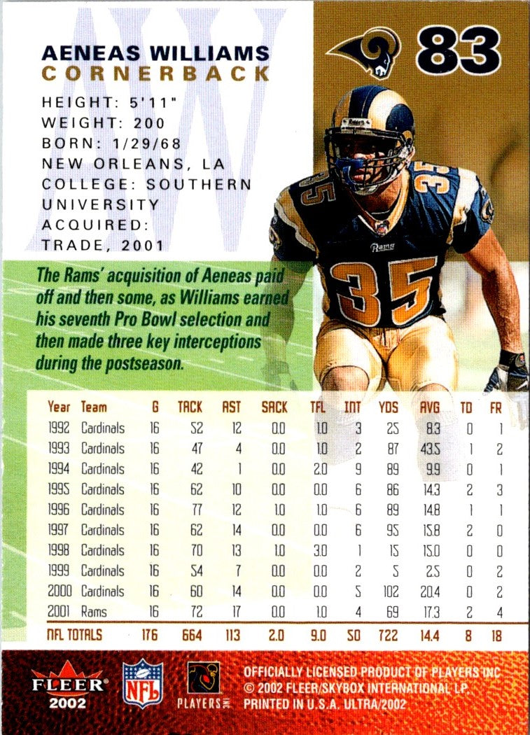 2002 Ultra Aeneas Williams