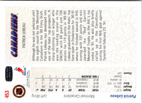 1991 Upper Deck Patrick Lebeau #453 Rookie