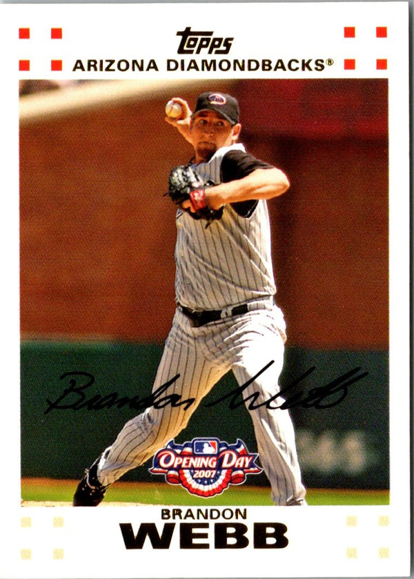 2007 Topps Opening Day Brandon Webb #109