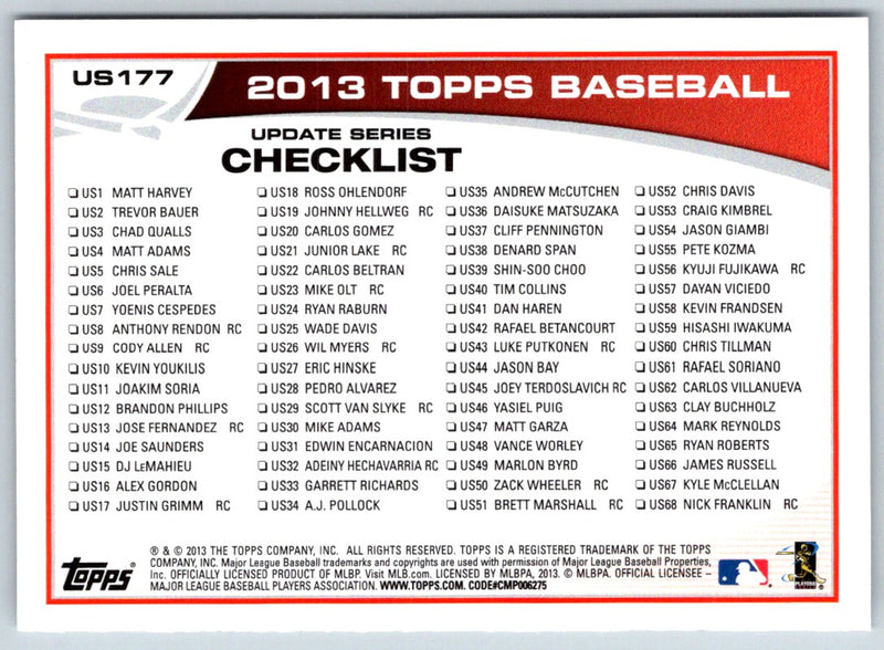 2013 Topps Update David Ortiz