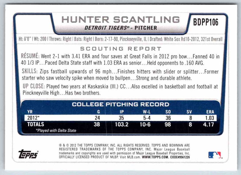 2012 Bowman Hunter Scantling