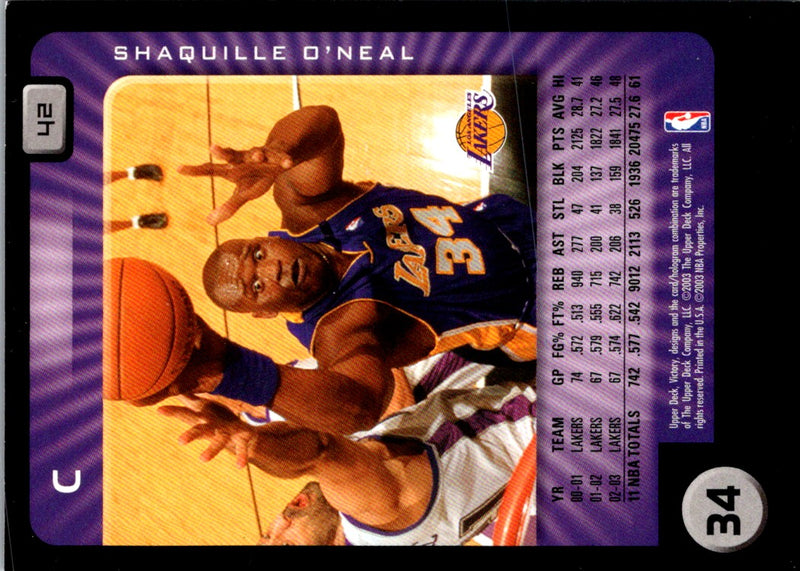 2003 Upper Deck Shaquille O'Neal