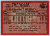 1983 Topps Wes Chandler #373