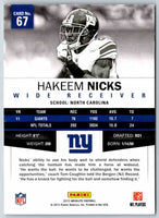 2012 Absolute Hakeem Nicks #67