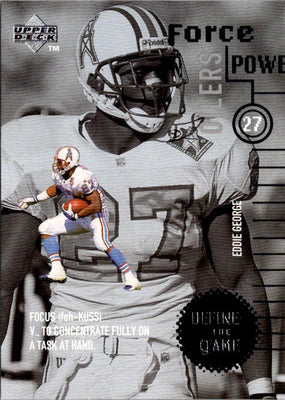 1998 Upper Deck Define the Game Eddie George #DG27