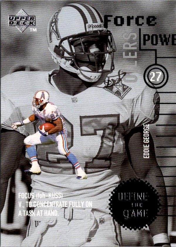 1998 Upper Deck Define the Game Eddie George #DG27