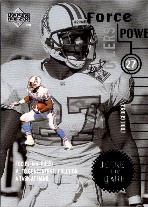 1998 Upper Deck Define the Game Eddie George #DG27