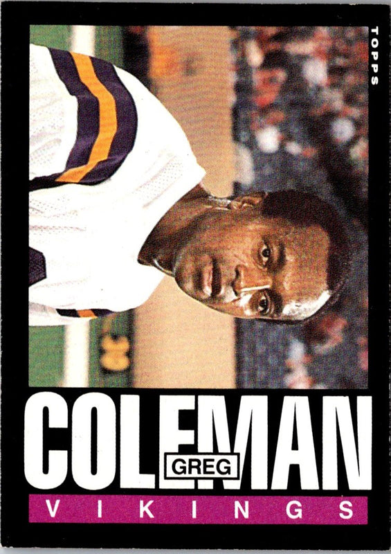 1985 Topps Greg Coleman #92