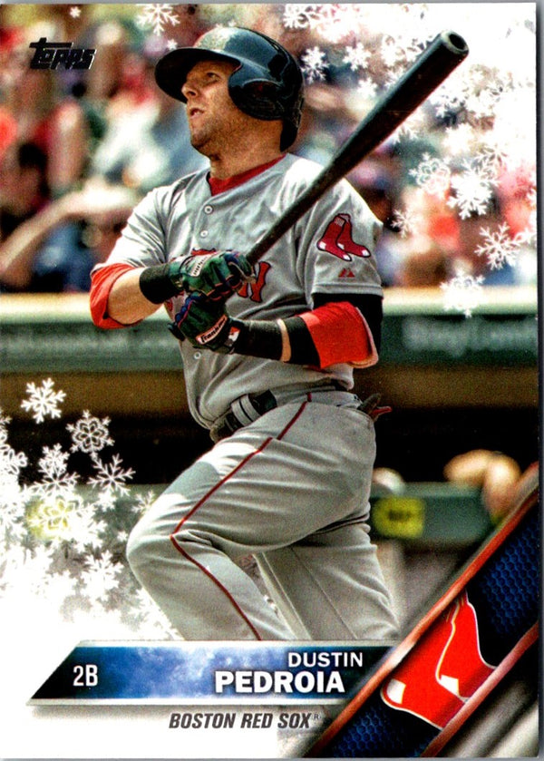 2016 Topps Holiday Baseball Dustin Pedroia #HMW27