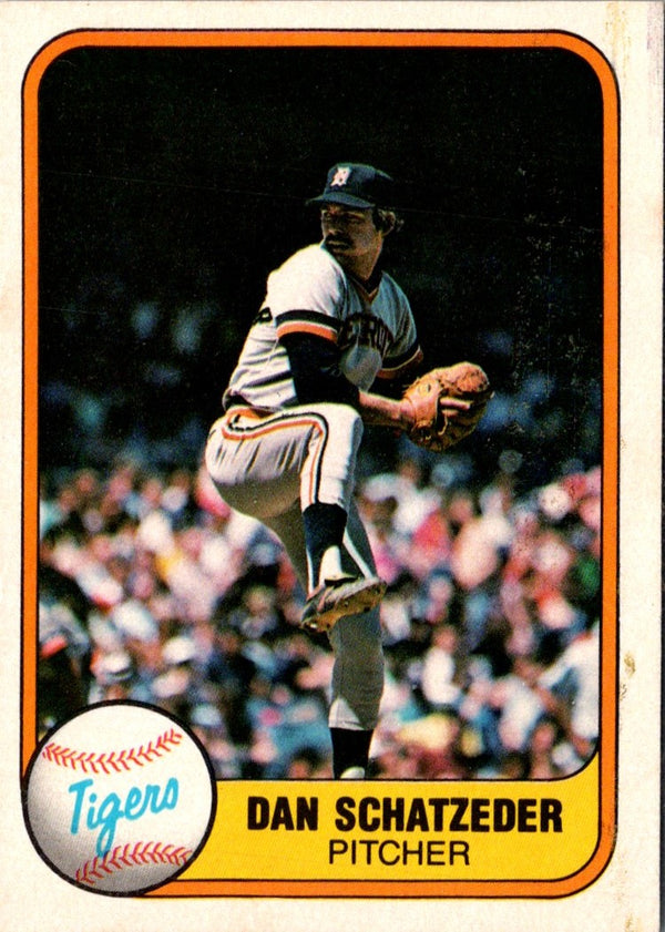 1981 Fleer Dan Schatzeder #482