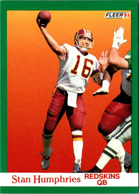 1991 Fleer Stan Humphries #387
