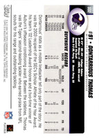 2004 Topps Dontarrious Thomas #332 Rookie