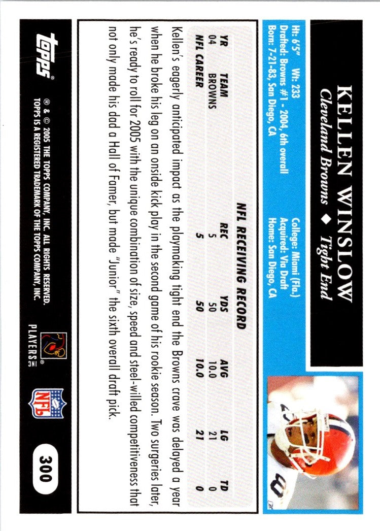 2005 Topps Kellen Winslow