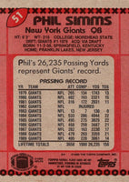 1988 Topps Phil Simms #51