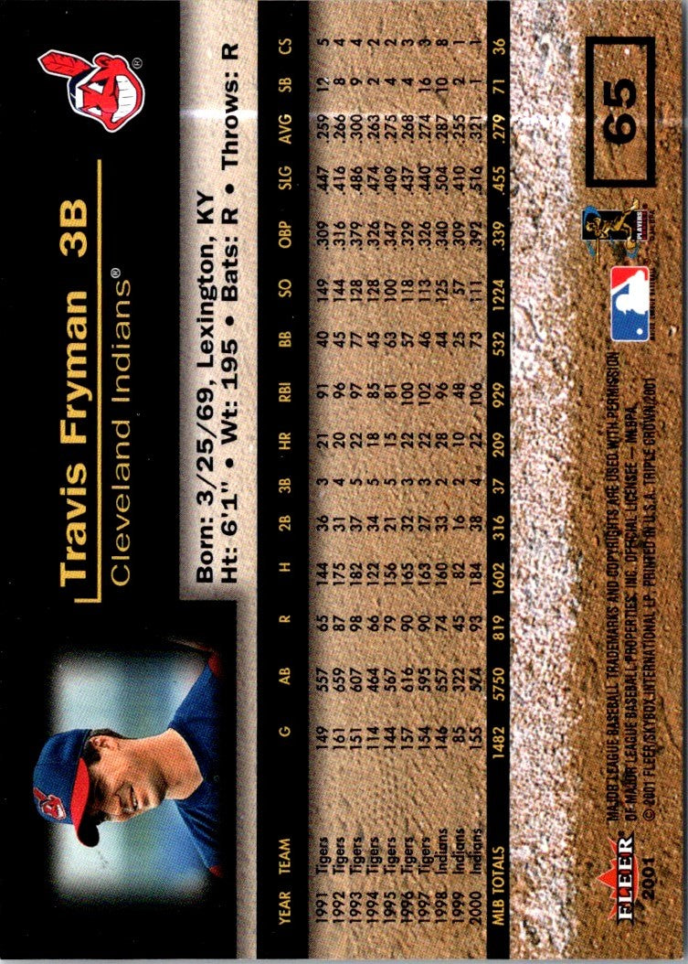 2001 Fleer Triple Crown Travis Fryman