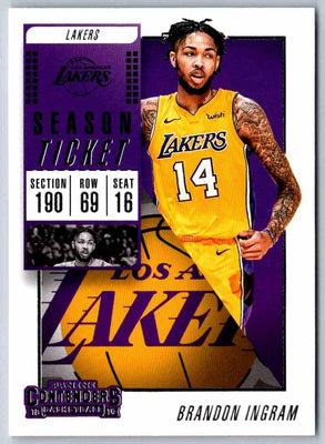 2018 Contenders Brandon Ingram #40