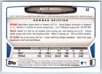 2013 Bowman Matt Magill #42