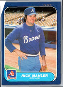 1986 Fleer Rick Mahler