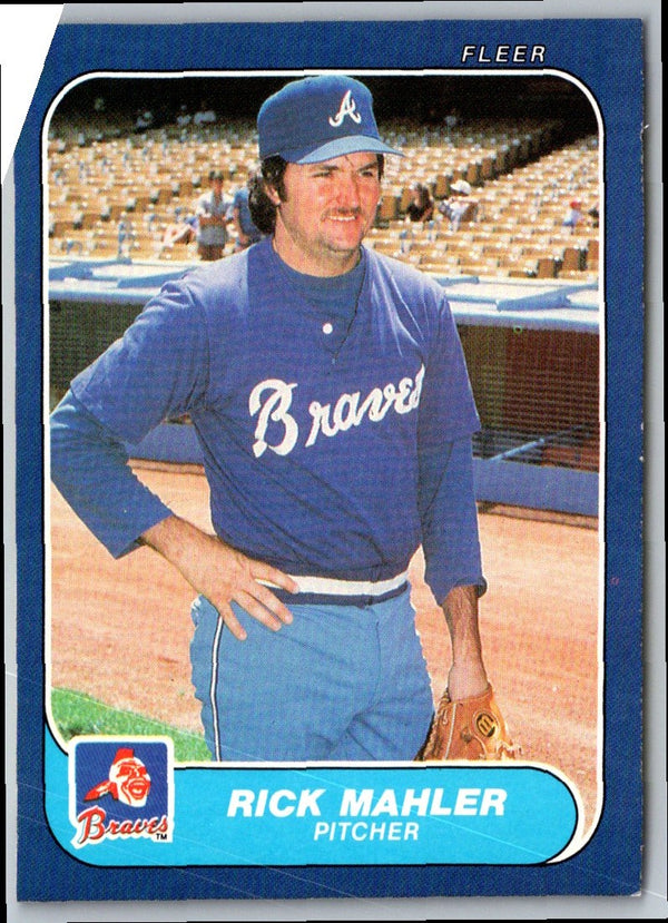 1986 Fleer Rick Mahler #521