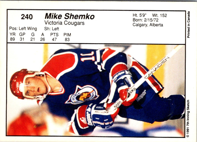 1990 7th Inning Sketch WHL Mike Shemko