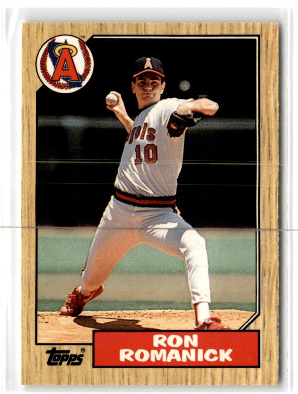 1987 Topps Tiffany Ron Romanick #136