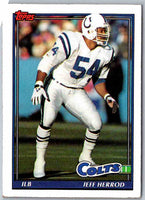 1991 Topps Football Jeff Herrod #343