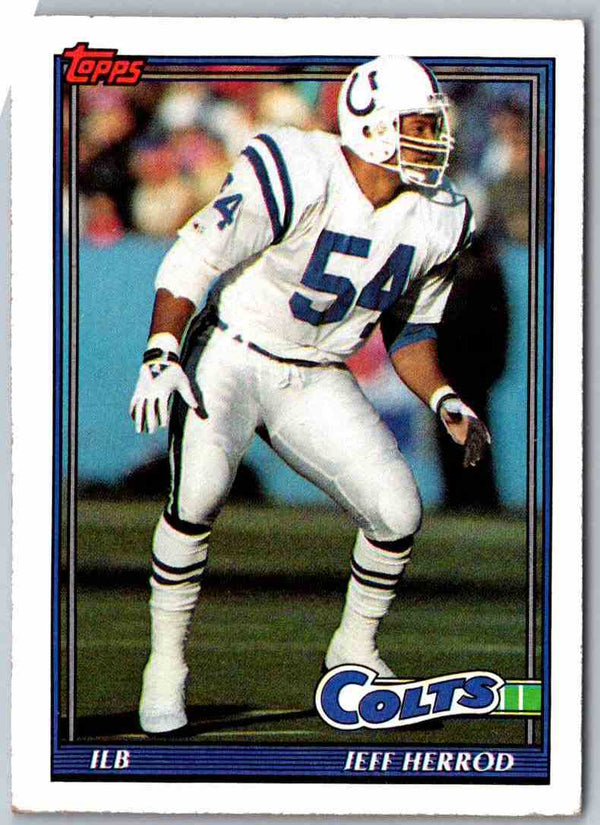 1991 Topps Football Jeff Herrod #343