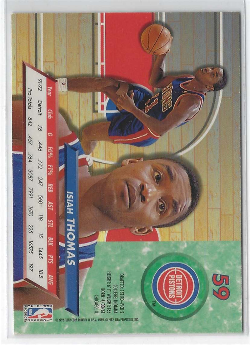 1992 Ultra Isiah Thomas