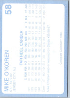 1989 Collegiate Collection North Carolina's Finest Mike O'Koren #58