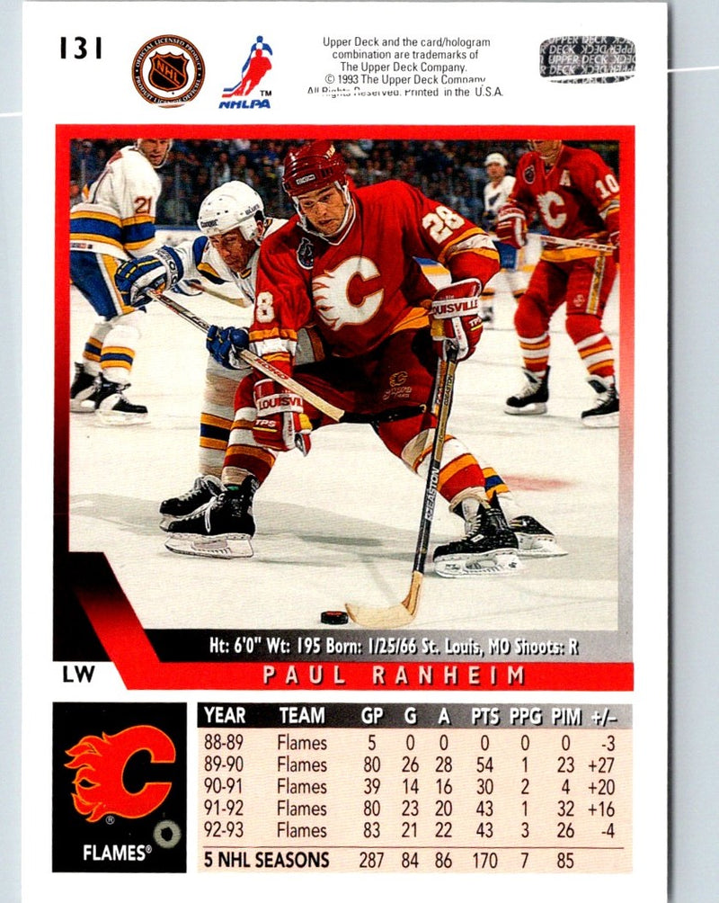 1993 Upper Deck Paul Ranheim