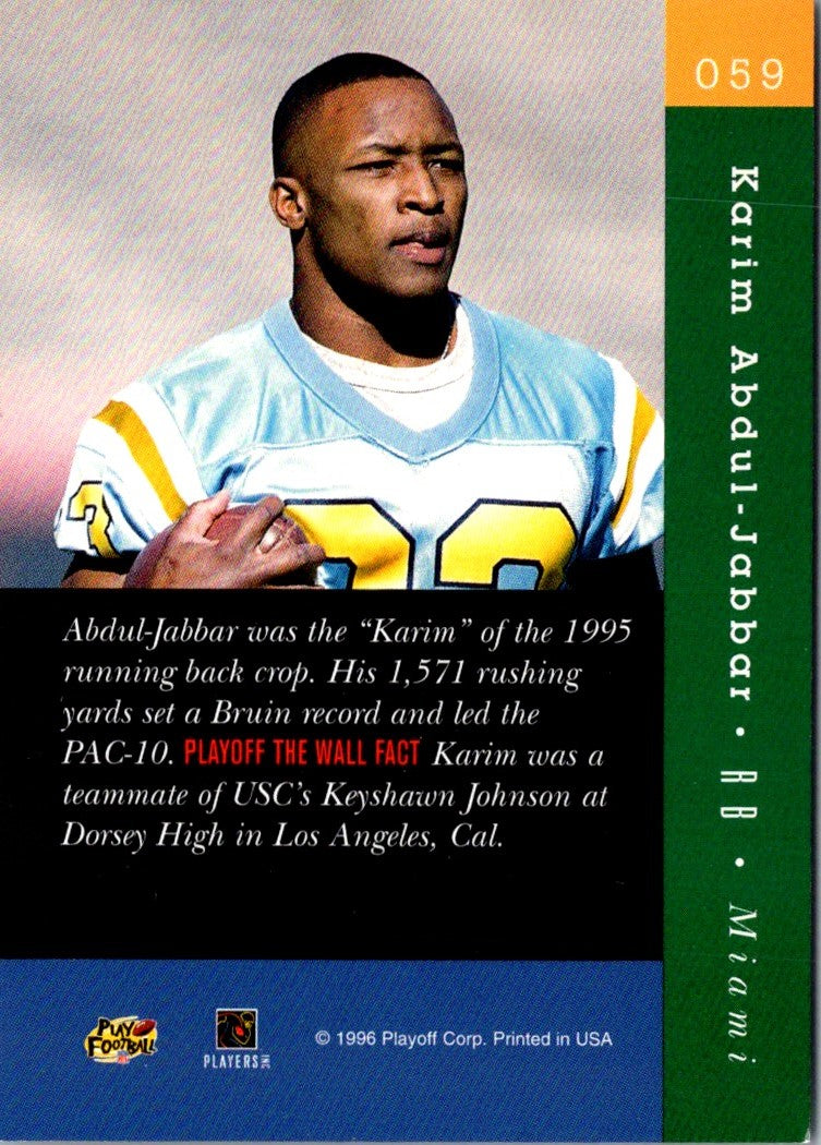 1996 Playoff Absolute Karim Abdul-Jabbar