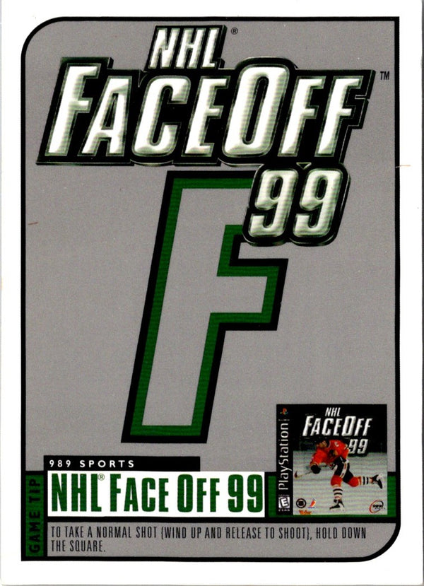 1998 Upper Deck NHL FaceOff '99 Letters E #NNO