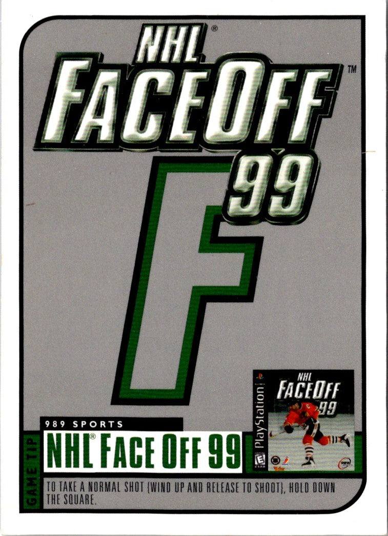 1998 Upper Deck NHL FaceOff '99 Letters E